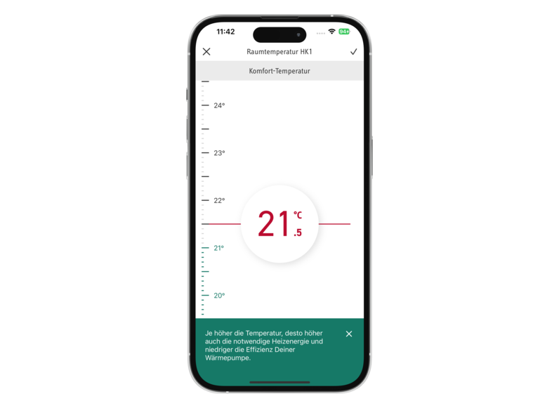 STIEBEL ELTRON Hőszivattyú vezérlés MyStiebel-App iOS